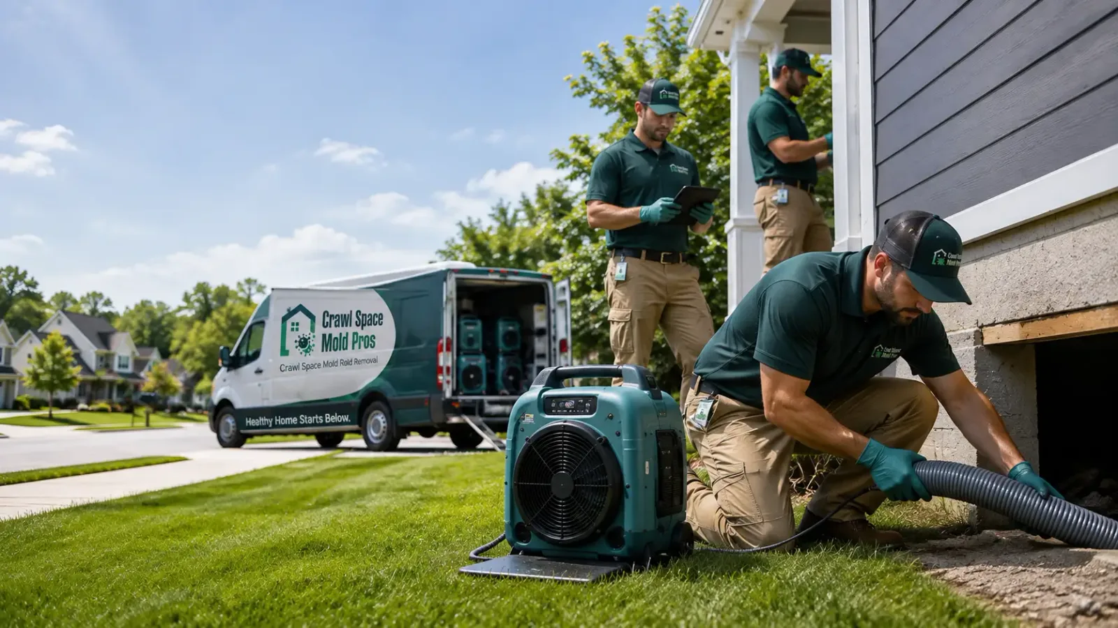 Crawl Space Mold Removal in Commercial Point, OH